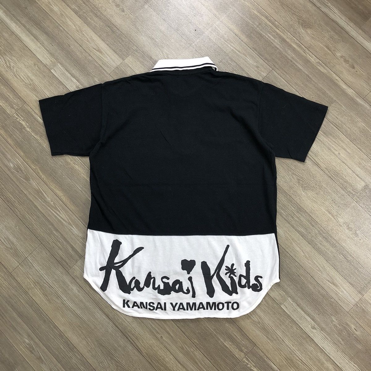 Designer × Japanese Brand × Kansai Yamamoto 1990s Kansai Yamamoto Kids Iconic Design Polo Shirt Size US M / EU 48-50 / 2 - 11 Thumbnail