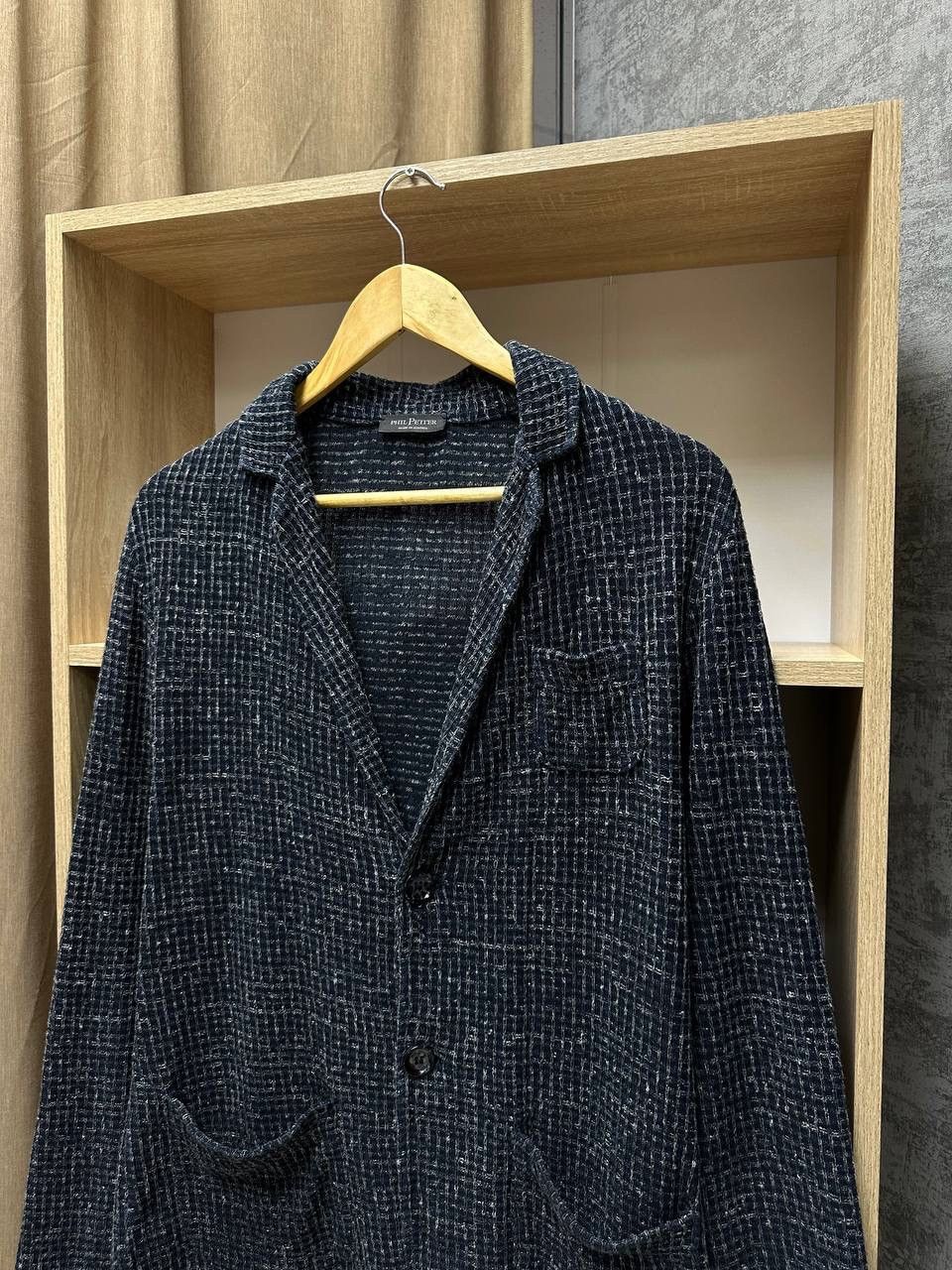 Philipp Plein × Vintage Vintage Phil Petter Black Speckled Cardigan Size US M / EU 48-50 / 2 - 9 Thumbnail