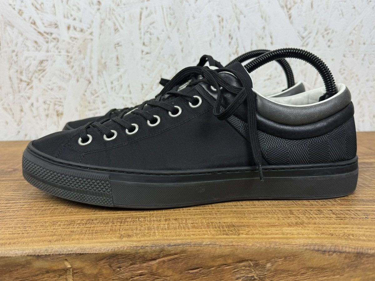 Louis Vuitton Louis Vuitton Nylon/Damier Graphite Sprinter Low Top Sneaker Size US 7.5 / EU 40-41 - 2 Thumbnail