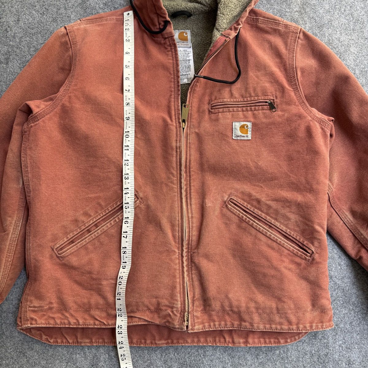 Carhartt Vintage Carhartt Hooded Active Pink Jacket WJ141 VRS Size US S / EU 44-46 / 1 - 7 Thumbnail