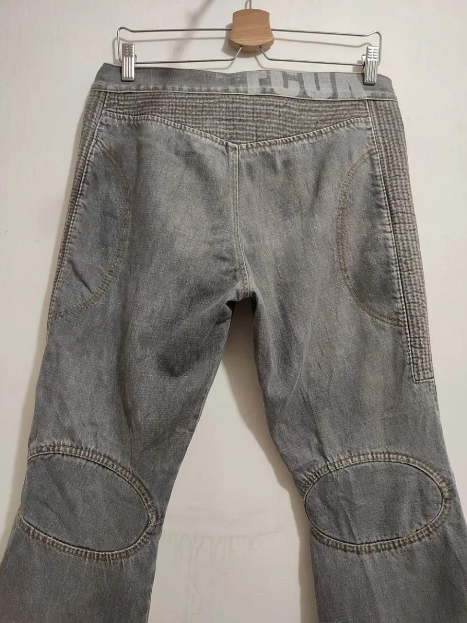 FCUK FCUK Biker Motorcycle Design Jeans Size US 29 - 15 Thumbnail