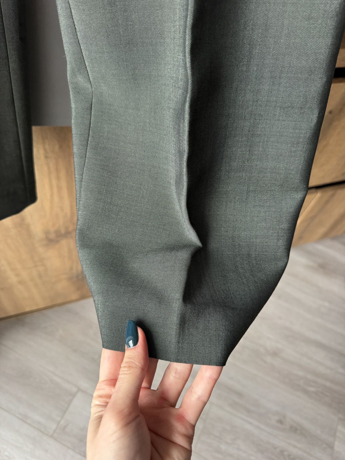 Acne Studios Acne Studios Wool Blend Khaki Detailed Drawstring Pants Size 25" / US 0 / IT 36 - 2 Thumbnail