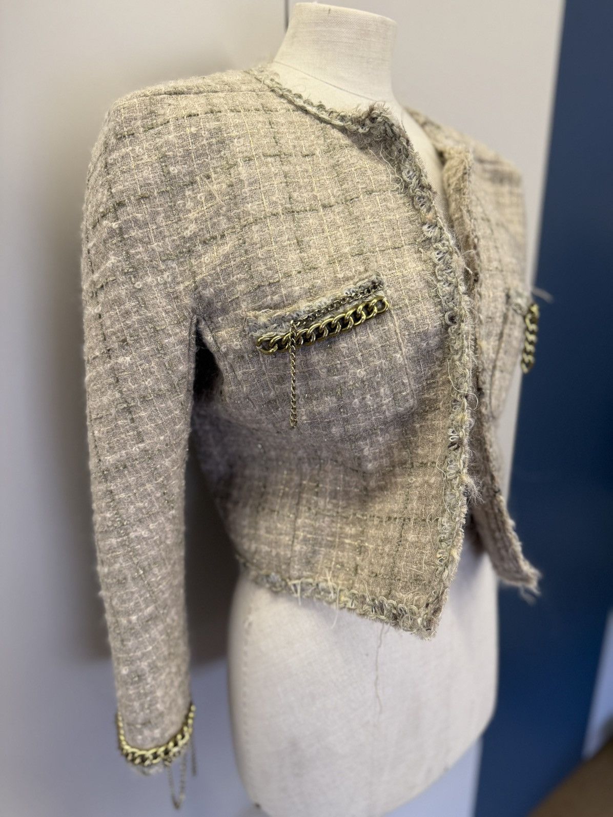 R13 R13 Square Shoulder Tweed Jacket - RP.2350€ Size M / US 6-8 / IT 42-44 - 12 Thumbnail