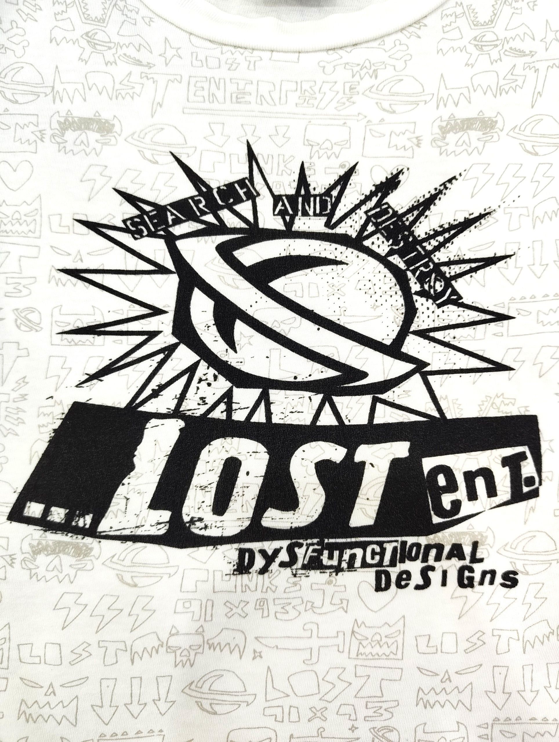 Vtg 90s Lost Ent "Dysfunctional Designs" Skate T-Shirt in White, Men's — image 3 of 6