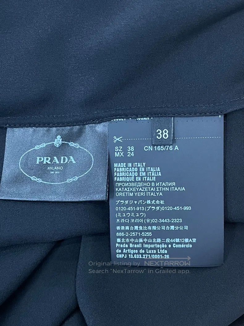Prada Prada Black lace triangle silk strap dress Size XS / US 0-2 / IT 36-38 - 5 Thumbnail