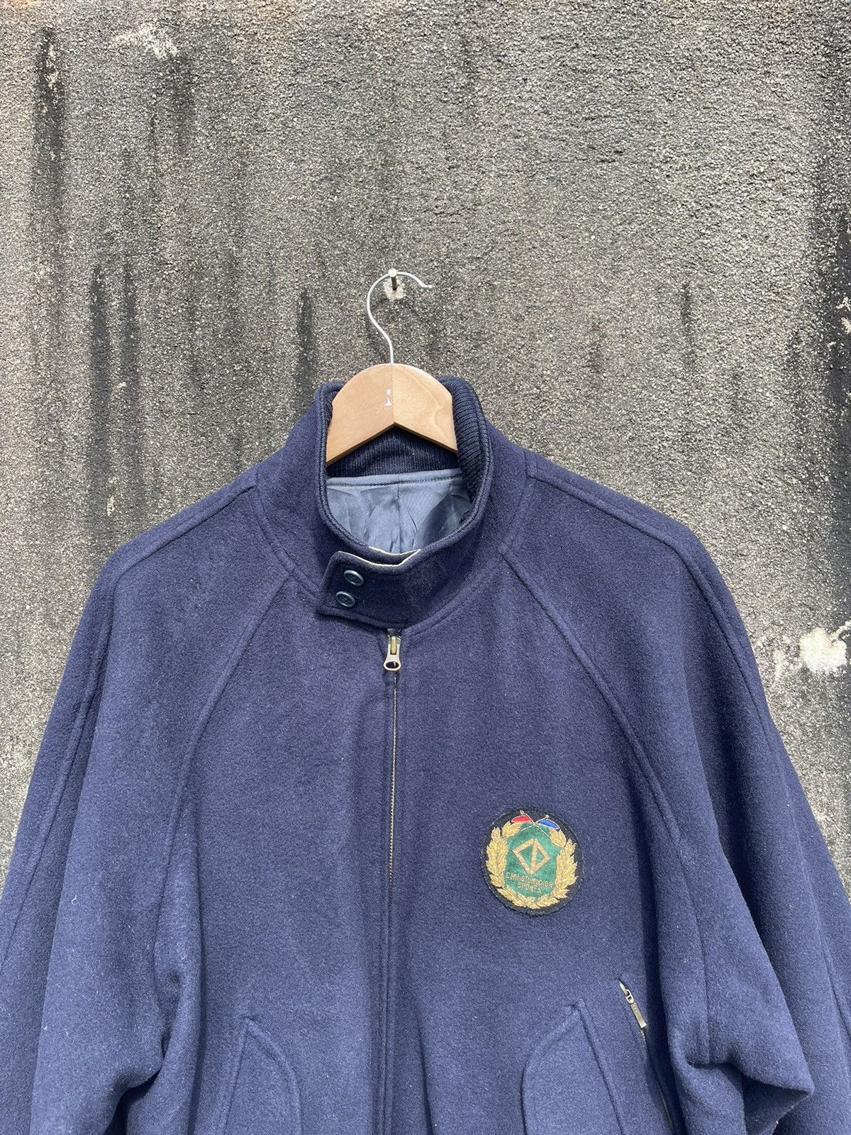 Christian Dior Monsieur Rare Vintage Christian Dior Sports Navy Wool Bomber Jacket Size US L / EU 52-54 / 3 - 2 Thumbnail