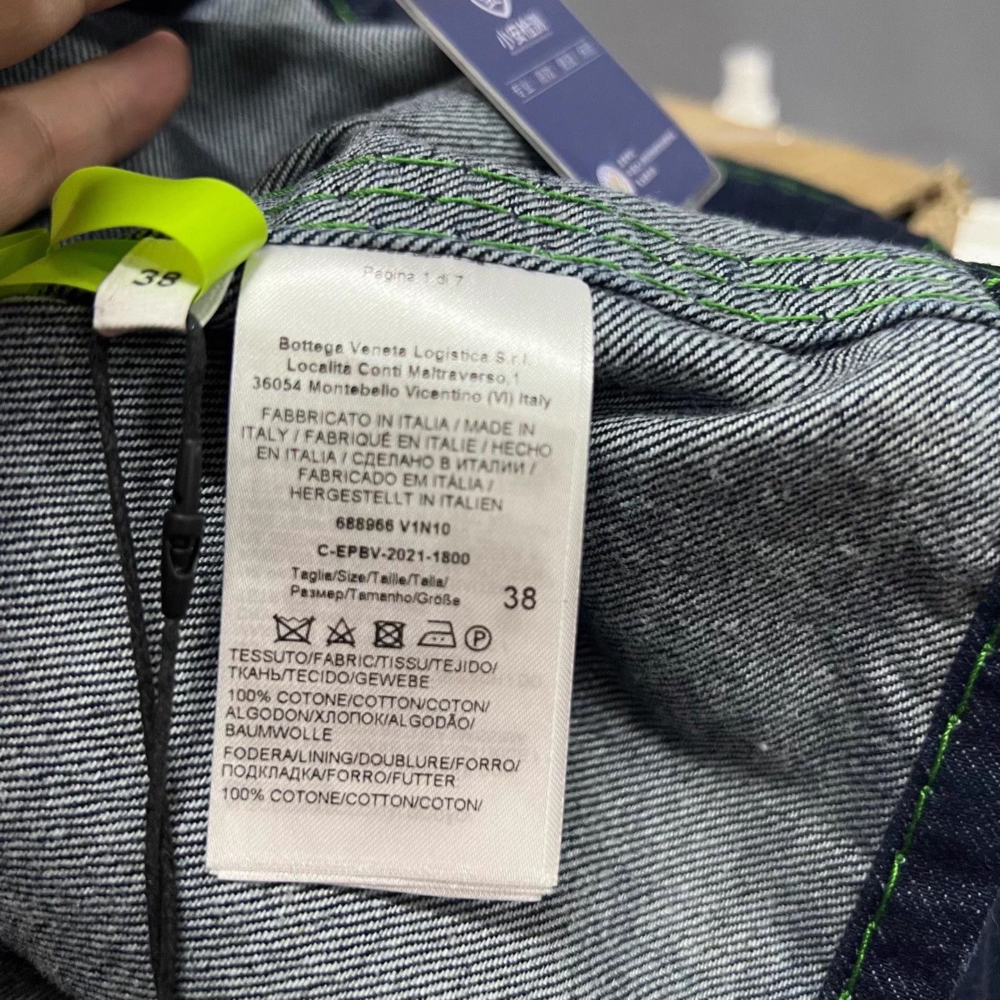 Bottega Veneta Bottega Veneta (BV) Blue Denim Jacket Size XS / US 0-2 / IT 36-38 - 5 Thumbnail
