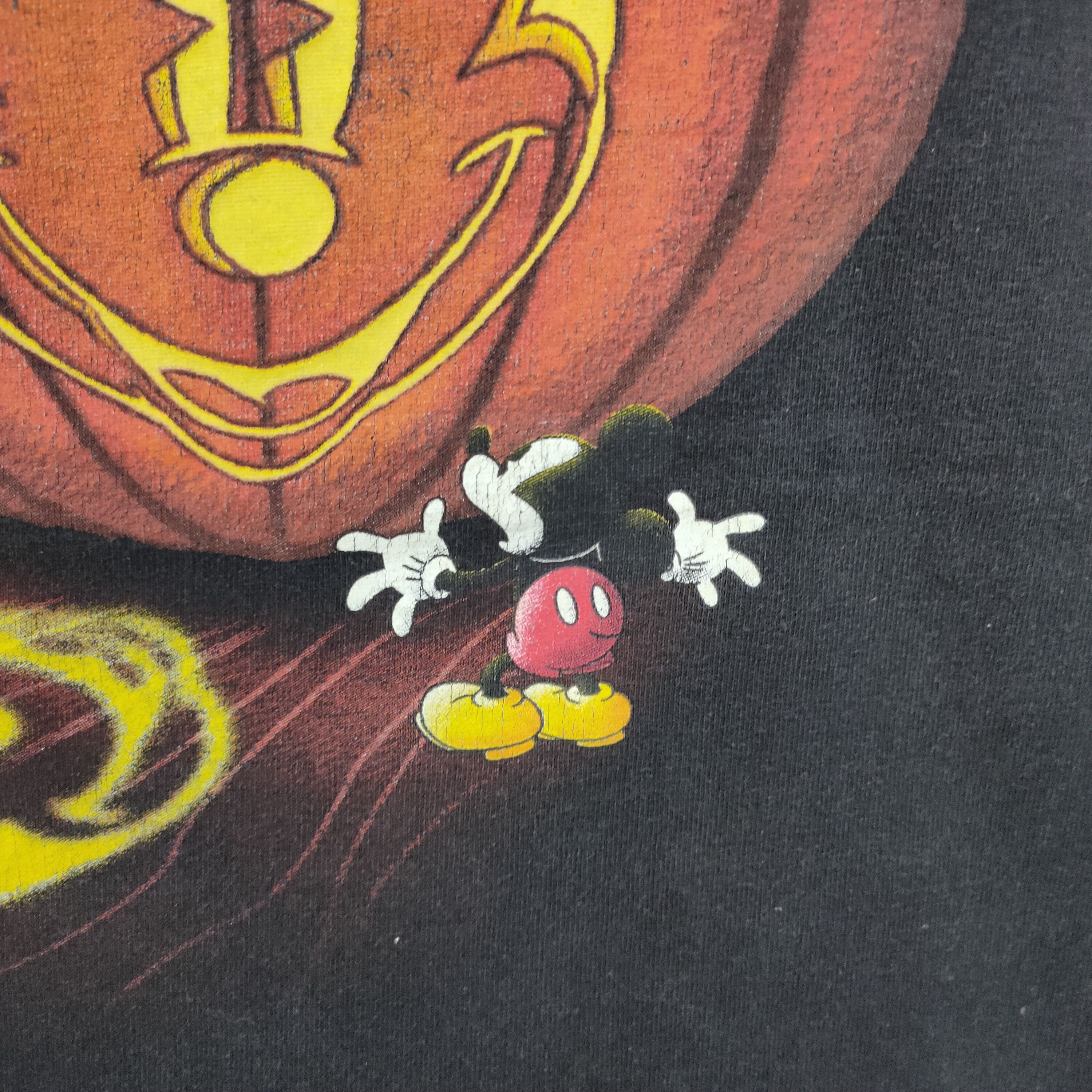 Vintage Vintage 90s Halloween Mickey Pumpkin Spooky Mickey Face Glow Size S / US 4 / IT 40 - 7 Thumbnail