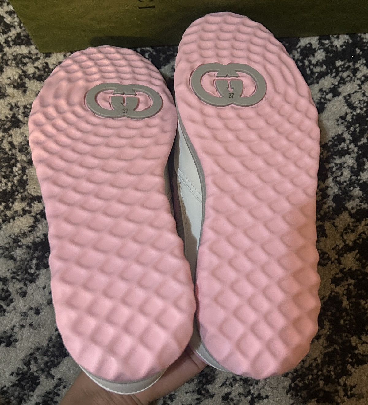 Gucci Gucci MAC80 Pink Grey Off White Sneakers Size US 7 / IT 37 - 6 Thumbnail