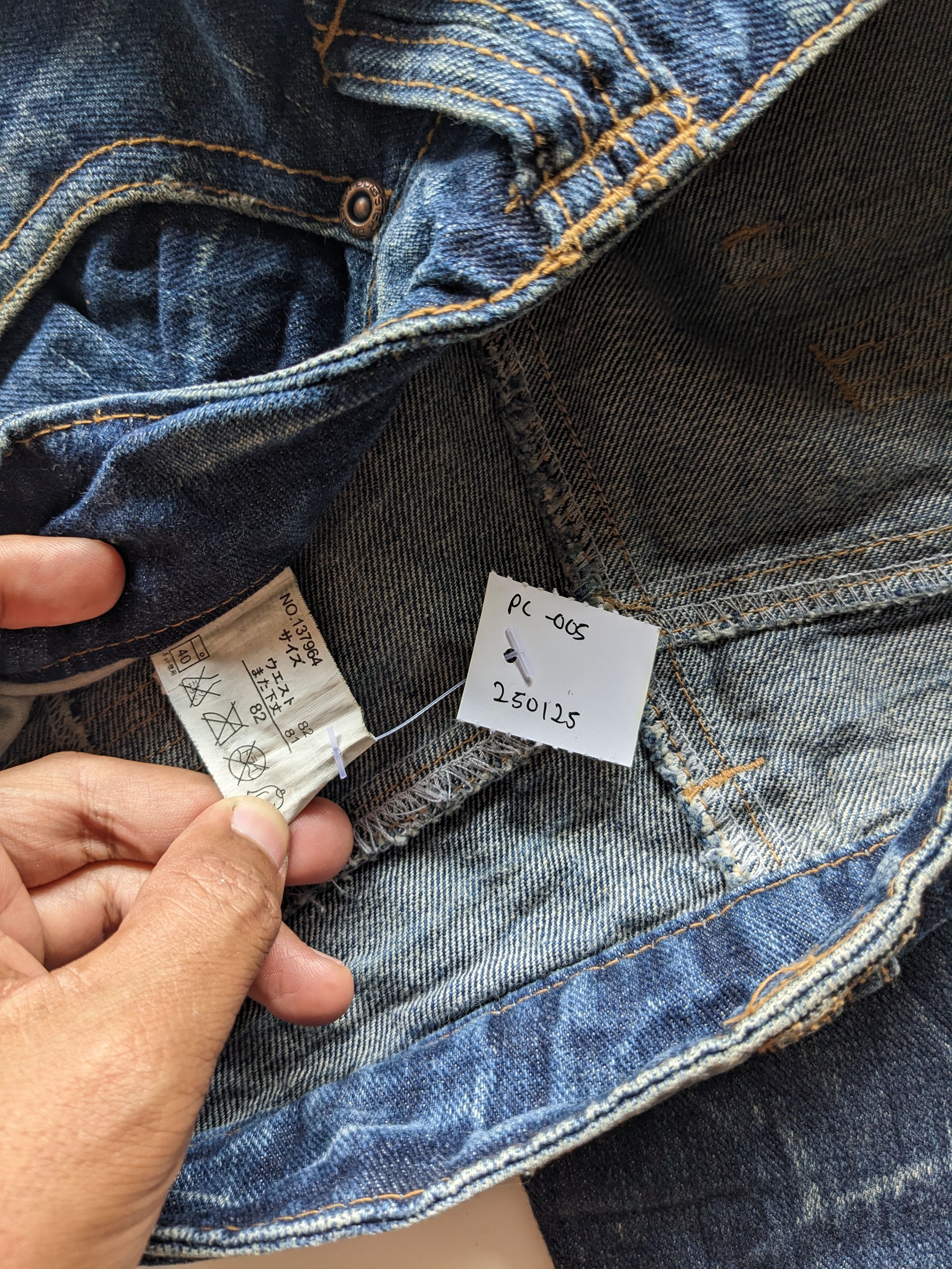 If Six Was Nine × Japanese Brand × Le Grande Bleu (L.G.B.) Japanese brand splash clawmark jeans Size US 34 / EU 50 - 6 Thumbnail
