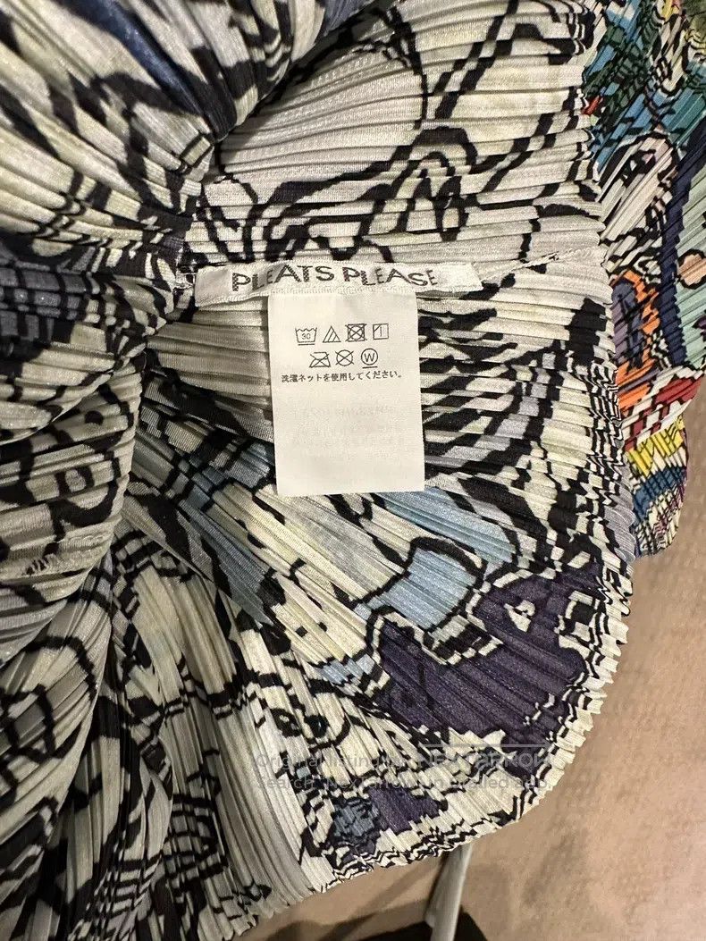Issey Miyake Issey Miyake Blue Comic Print Dress Size L / US 10 / IT 46 - 3 Thumbnail
