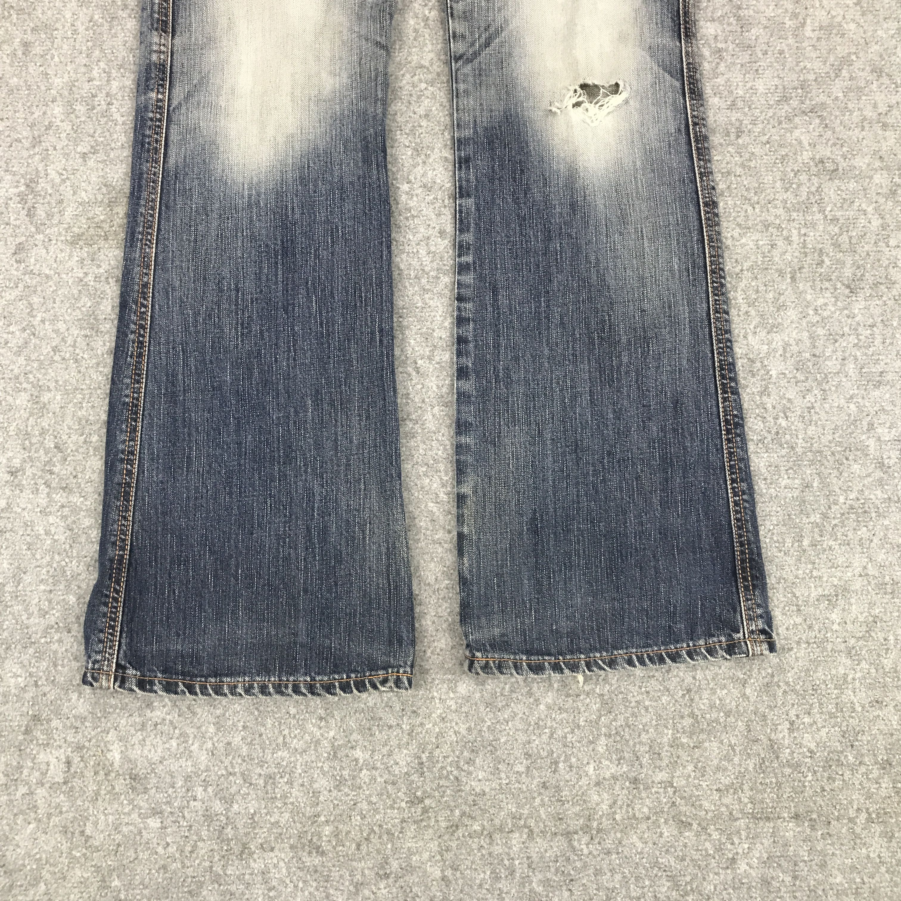 Edwin BOOTCUT DENIM EDWIN JAPAN DISTRESSED JEANS FADED PANTS Size US 30 / EU 46 - 3 Thumbnail