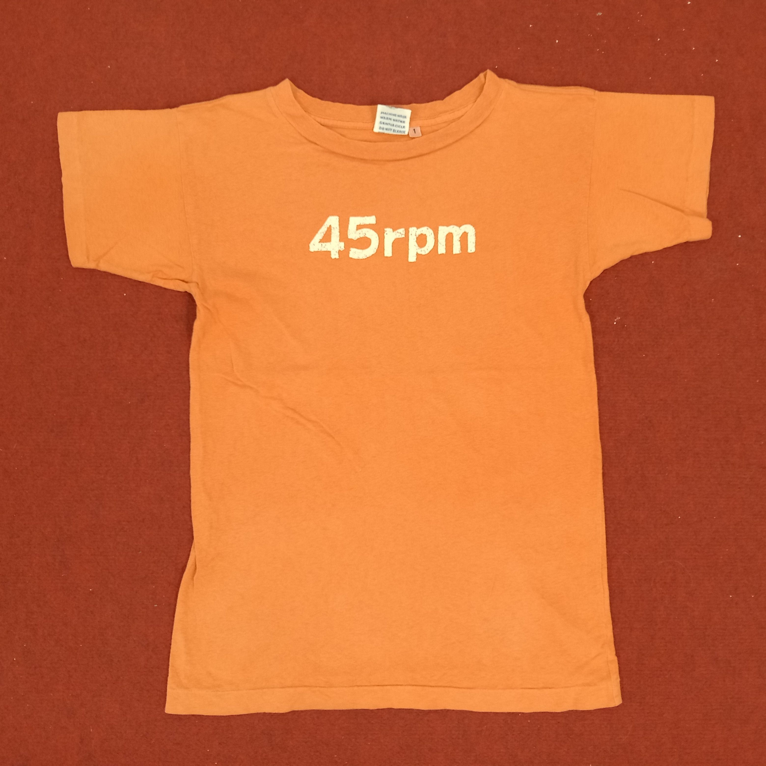 45rpm × Japanese Brand × Vintage 45RPM Japanese Brand Streetwear Style Tshirt Size US XS / EU 42 / 0 - 1 Thumbnail