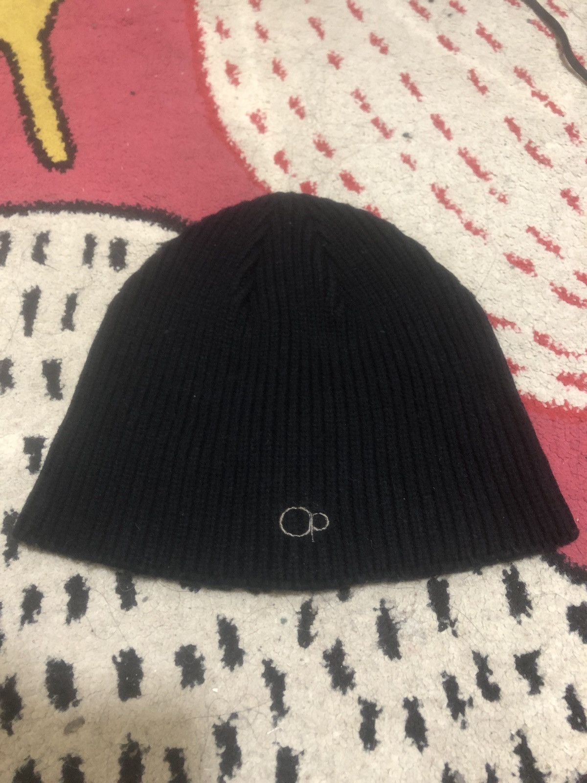 Mountain Equipment Company × Ocean Pacific × Vintage Vintage 90s OP knit Beanie Winter Hat Black Size ONE SIZE - 5 Thumbnail
