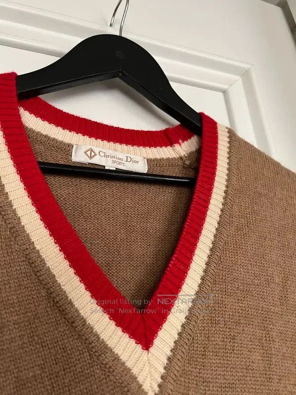 Dior Dior Brown Wool Sleeveless T. Size L / US 10 / IT 46 - 3 Thumbnail