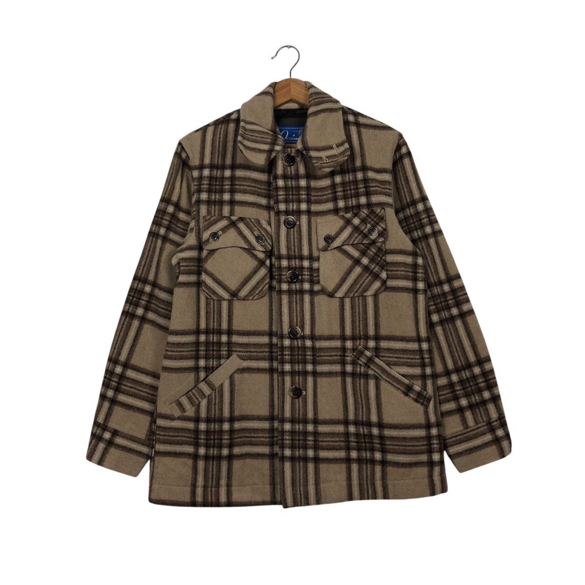 Japanese Brand 📌Vtg Wool Jacket Tartan Design St. Passimon Issey Miyake Size US L / EU 52-54 / 3 - 2 Thumbnail