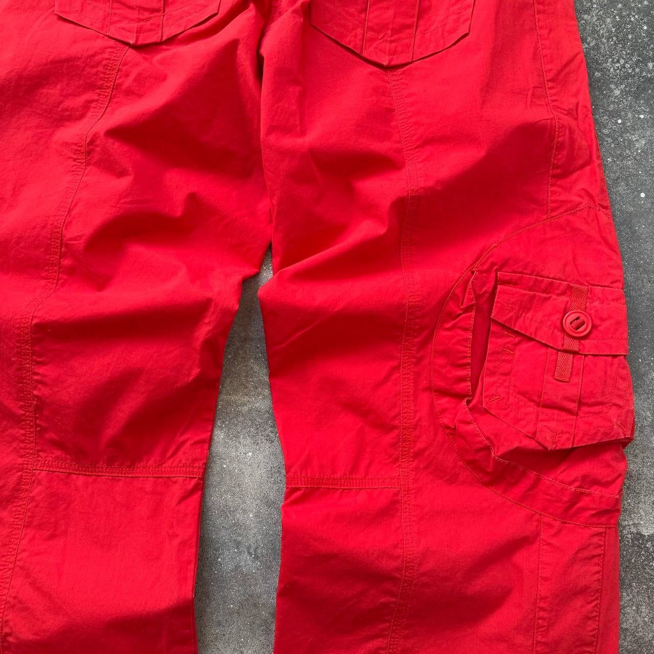 20471120 Japanese Style Vintage Multi pocket Cargo Parachute Pants Size 29" - 14 Thumbnail