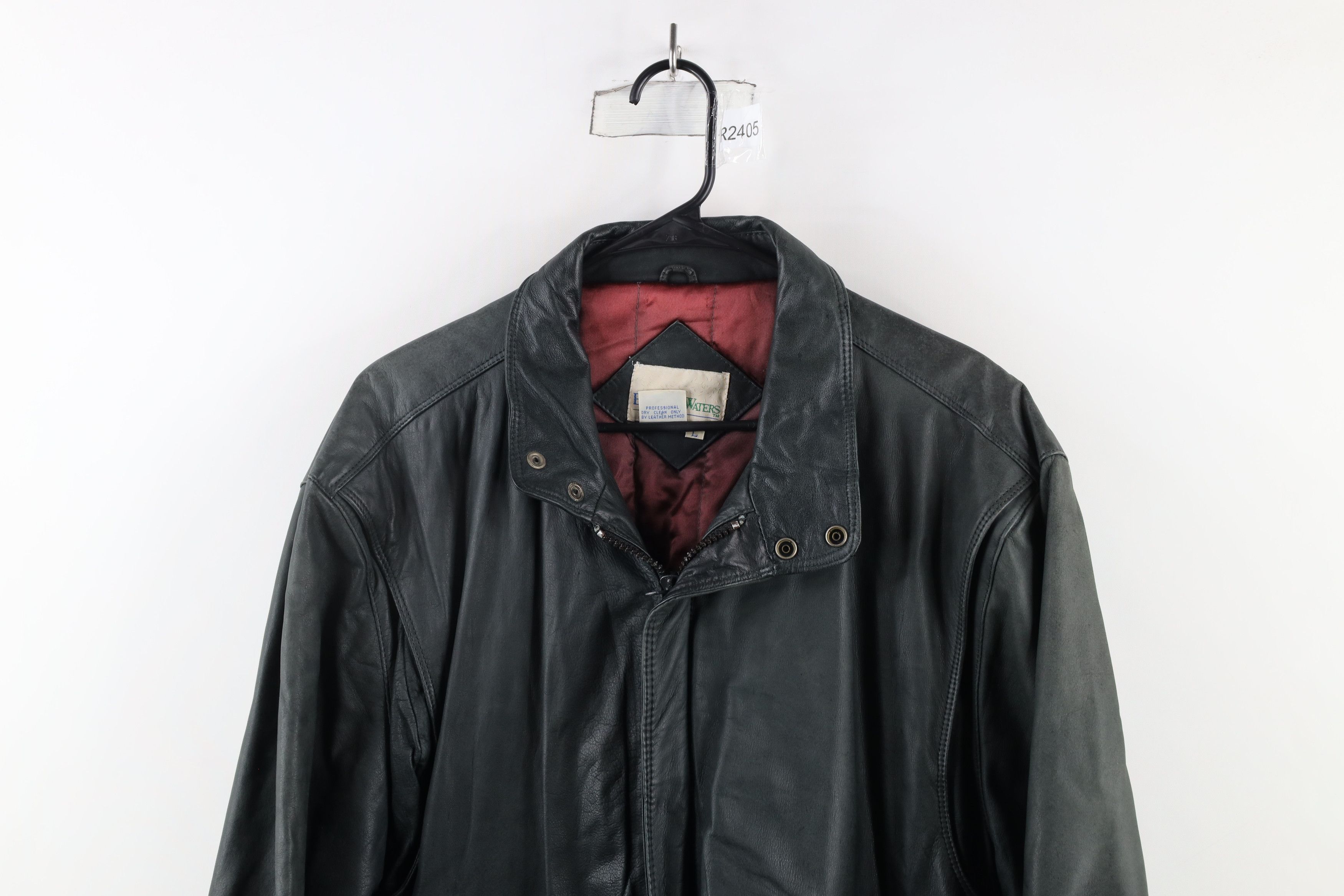 Vintage Vintage 90s Streetwear Quilted Leather Flight Bomber Jacket Size US L / EU 52-54 / 3 - 2 Thumbnail