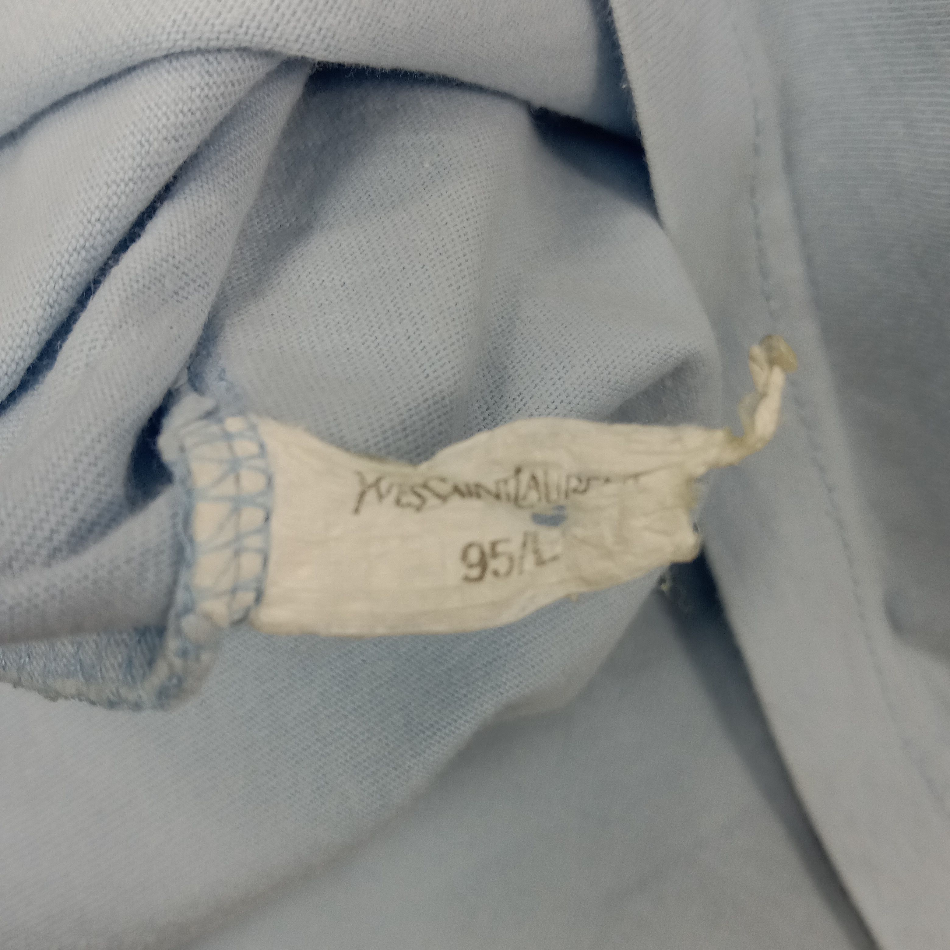 Vintage × Yves Saint Laurent Yves Saint Laurent Italian Brand Center Logo Tshirt Size US M / EU 48-50 / 2 - 7 Thumbnail