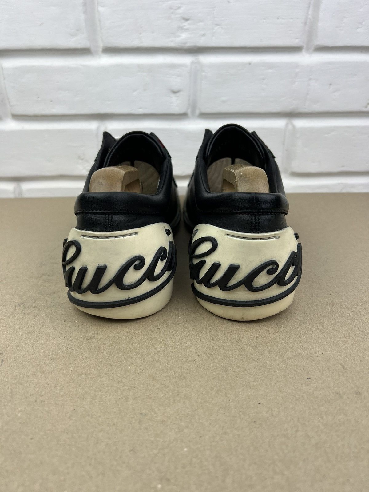 Gucci GUCCI Sneakers Low Top Leather Boulevard Logo Black Men's Size US 8 / EU 41 - 8 Thumbnail