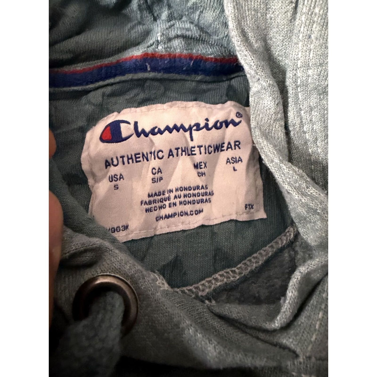 Champion Champion Hoodie Mens Small Green Lightweight Pullover Kangaroo Logo Sweatshirt Size US S / EU 44-46 / 1 - 5 Thumbnail