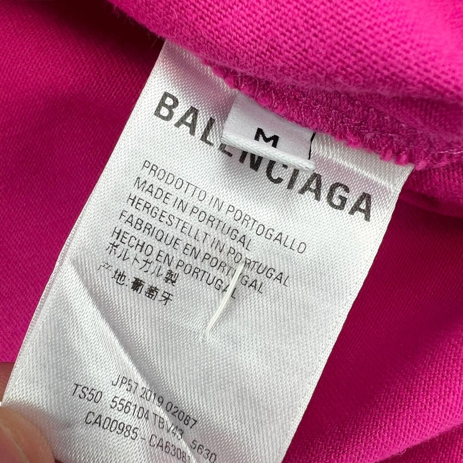 Balenciaga Balenciaga Mini Copyright Logo Pink T Shirt Size US M / EU 48-50 / 2 - 4 Thumbnail