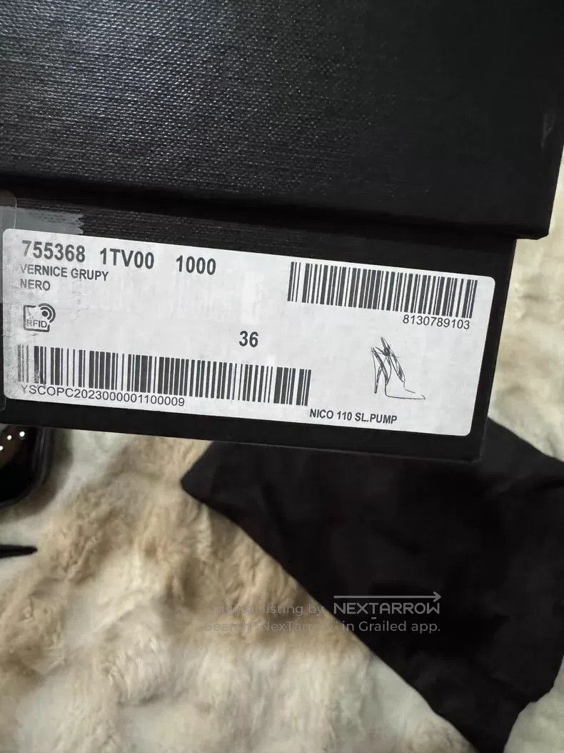 Saint Laurent Paris Saint Laurent Paris Crystal Rhinestone Patent Leather High Size US 5.5 / IT 35.5 - 9 Thumbnail