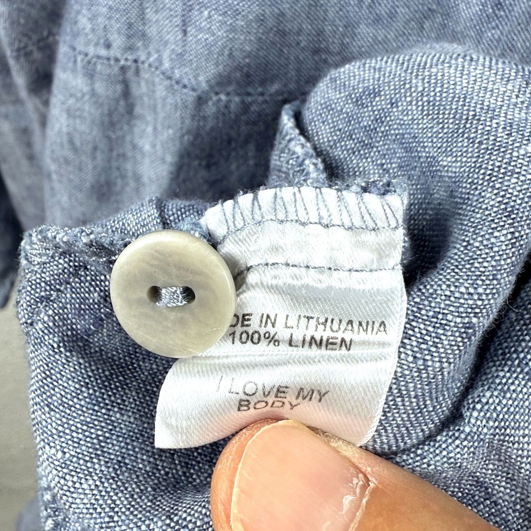 FLAX FLAX Tunic Top Womens Blue 3/4 Sleeve Linen Flax Plus S Tunic Womens Blue 3/4 Sleeve Pullover Size S / US 4 / IT 40 - 5 Thumbnail