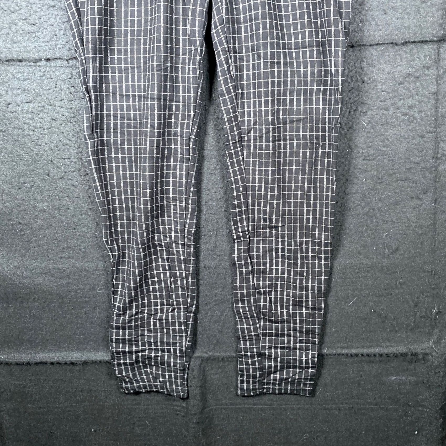 Vintage Seven7 Womens Pants Black Windowpane Plaid Pull On Jeggings Crop Stretch M Pants Size 30" / US 8 / IT 44 - 3 Thumbnail
