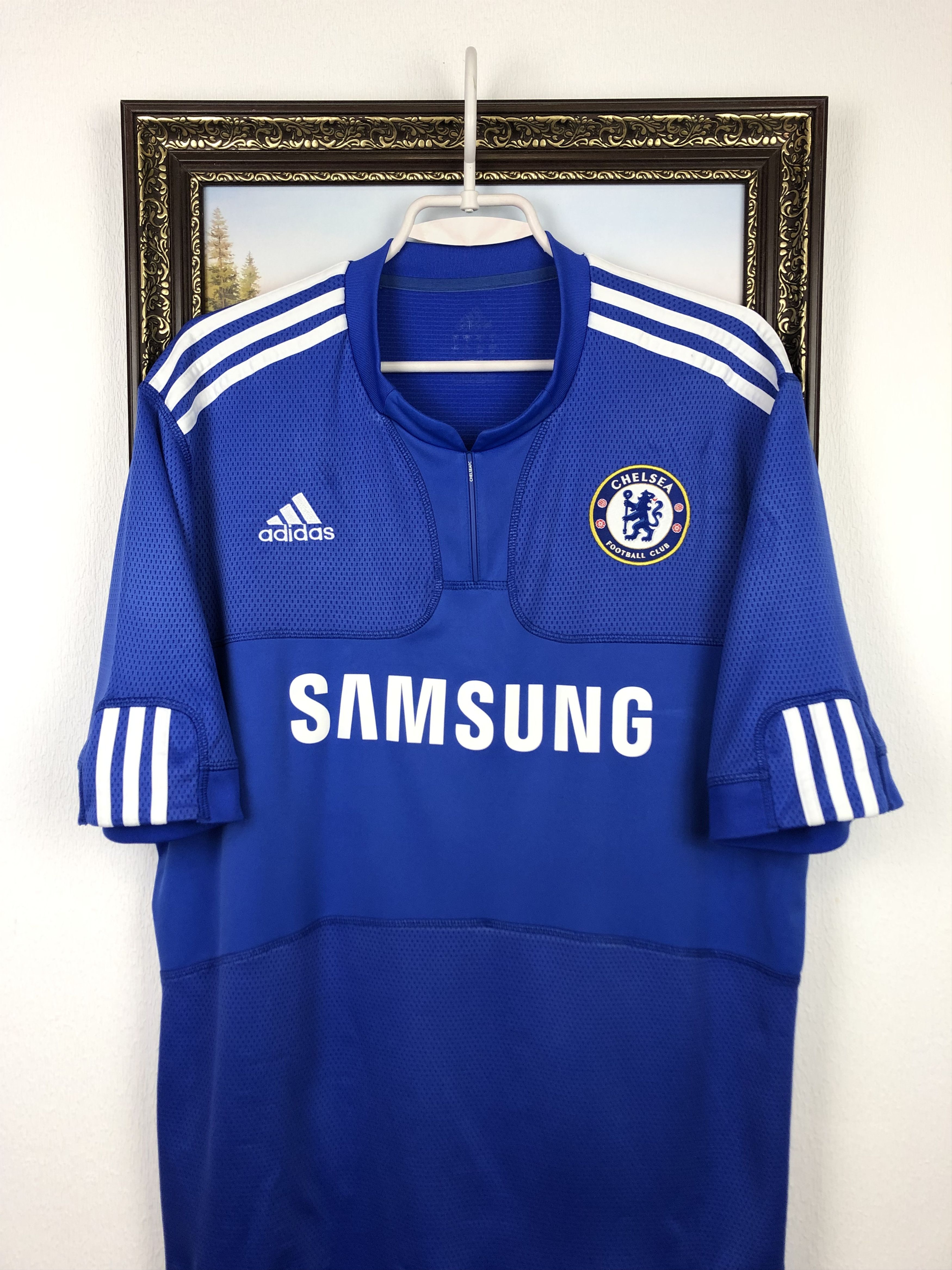 Adidas Chelsea Home football shirt 2009 Soccer Adidas Jersey Mens Size US XL / EU 56 / 4 - 2 Thumbnail