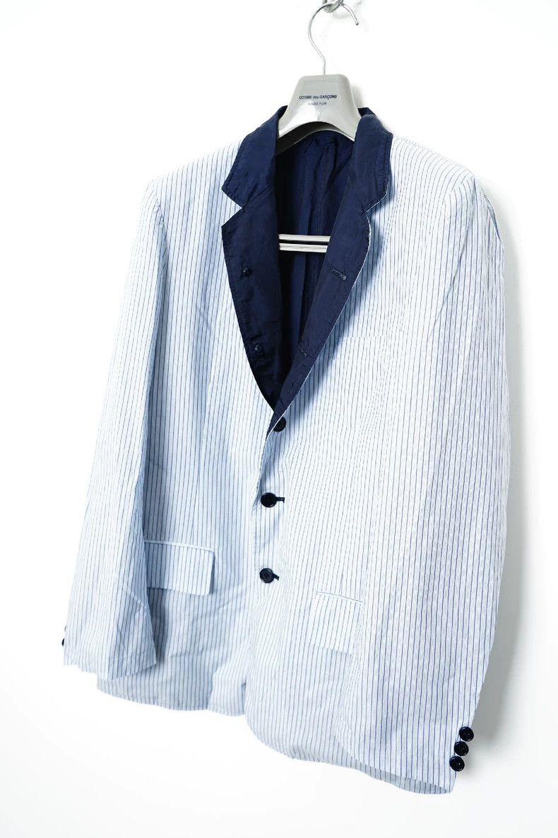 Yohji Yamamoto yohji yamamoto size 2 Spring-summer striped blazer 2503-Ne Size 36S - 2 Thumbnail