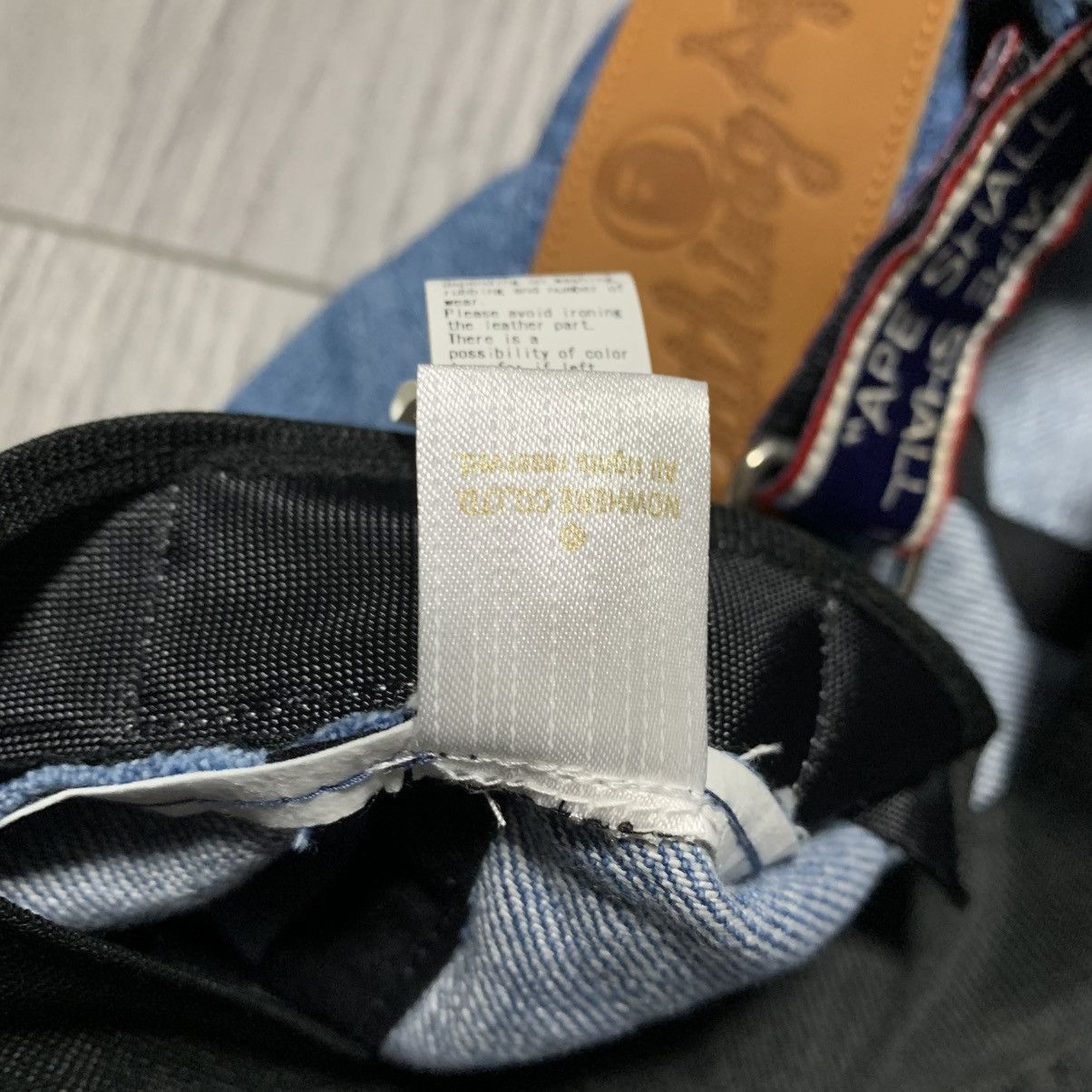 Bape Bape Cap Shark Denim Panel Cap Light Indigo Blue 2019 Size ONE SIZE - 7 Thumbnail
