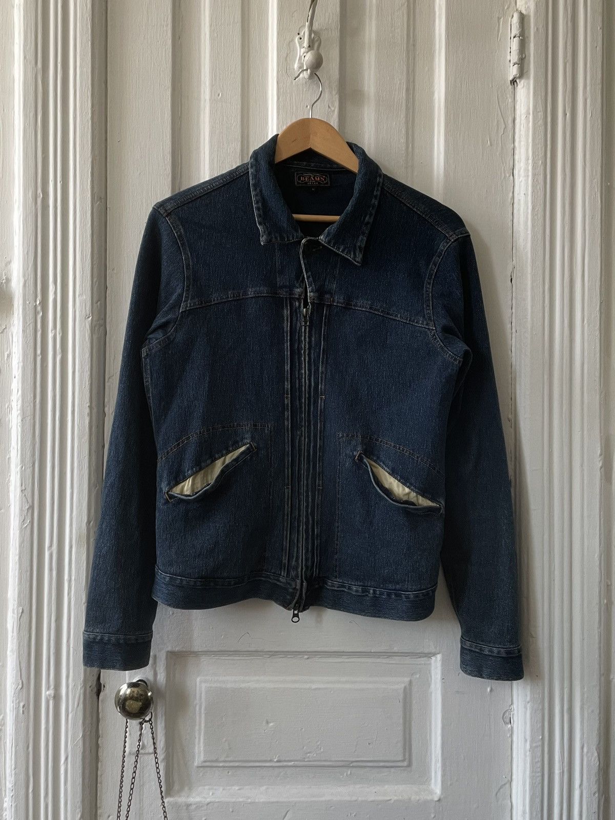 Beams Plus Denim Zip-Up Shirt Size US M / EU 48-50 / 2 - 1 Thumbnail