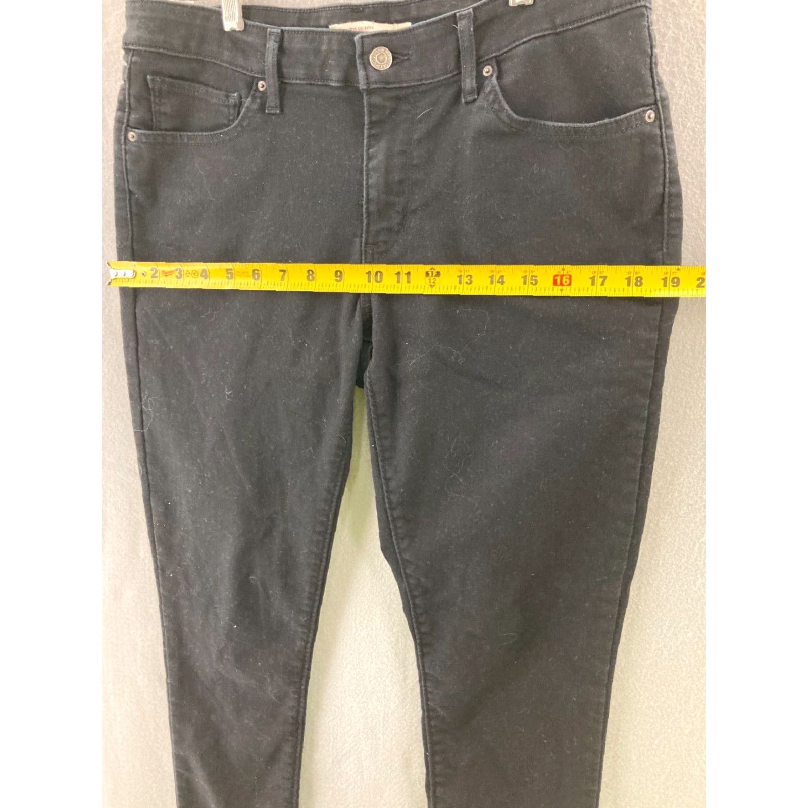 Levi's Levi's 711 Skinny Jeans Womens 32x30 Black Denim Jeans Slim Mid Rise Cotton Blend Regular Color Black 711 Skinny Womens Jeans 32x30 Black Levi's Size 24" / US 00 / IT 34 - 3 Thumbnail