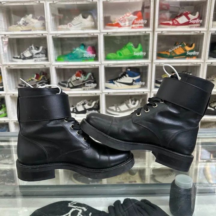 Louis Vuitton Louis Vuitton Wonderland Black Lace-Up Martin Boots -2508 Size US 5 / IT 35 - 6 Thumbnail