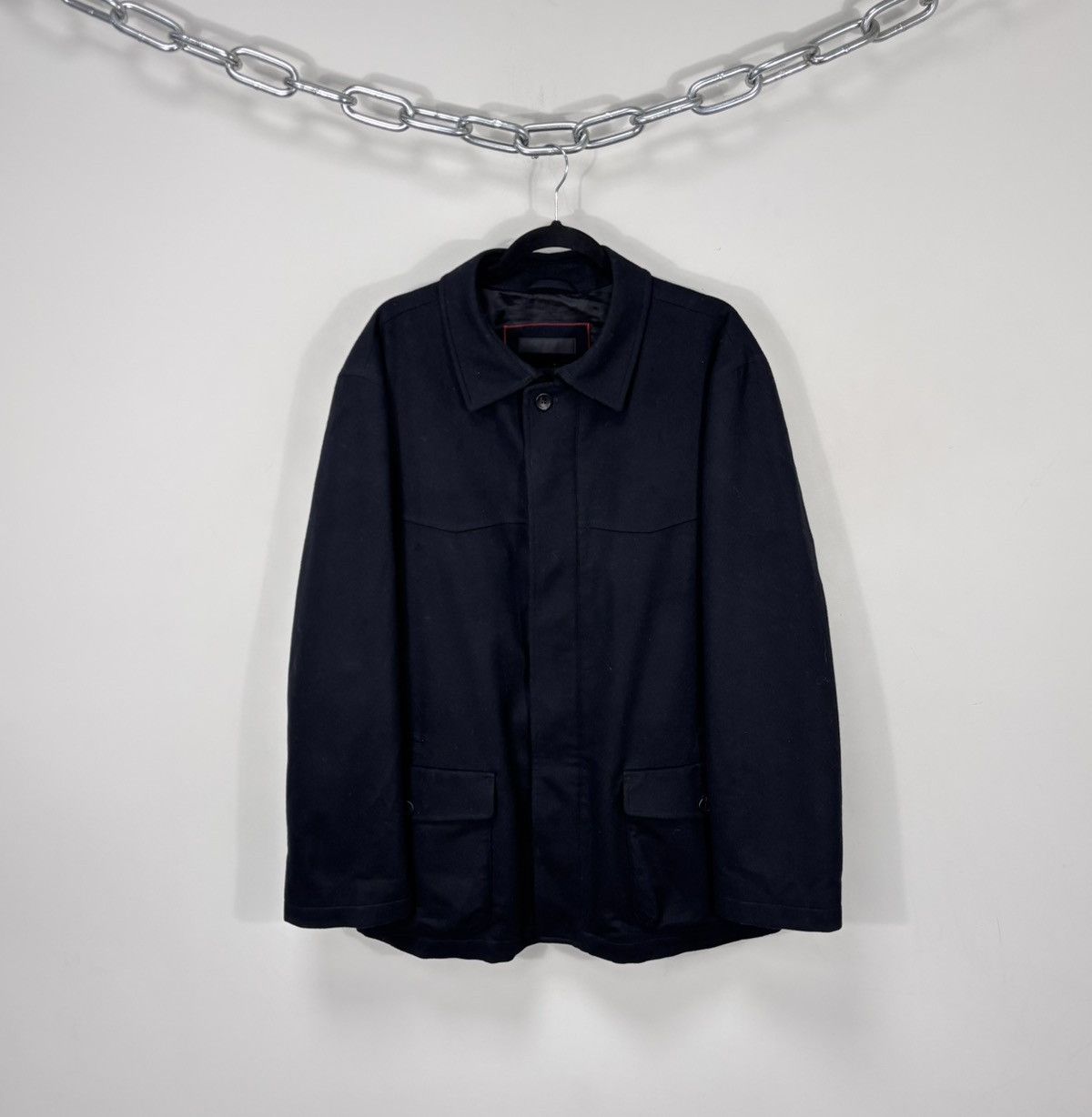 Schneiders Schneiders Salzburg Men’s Black Rainloden Wool Full Zip Coat Size US L / EU 52-54 / 3 - 1 Thumbnail