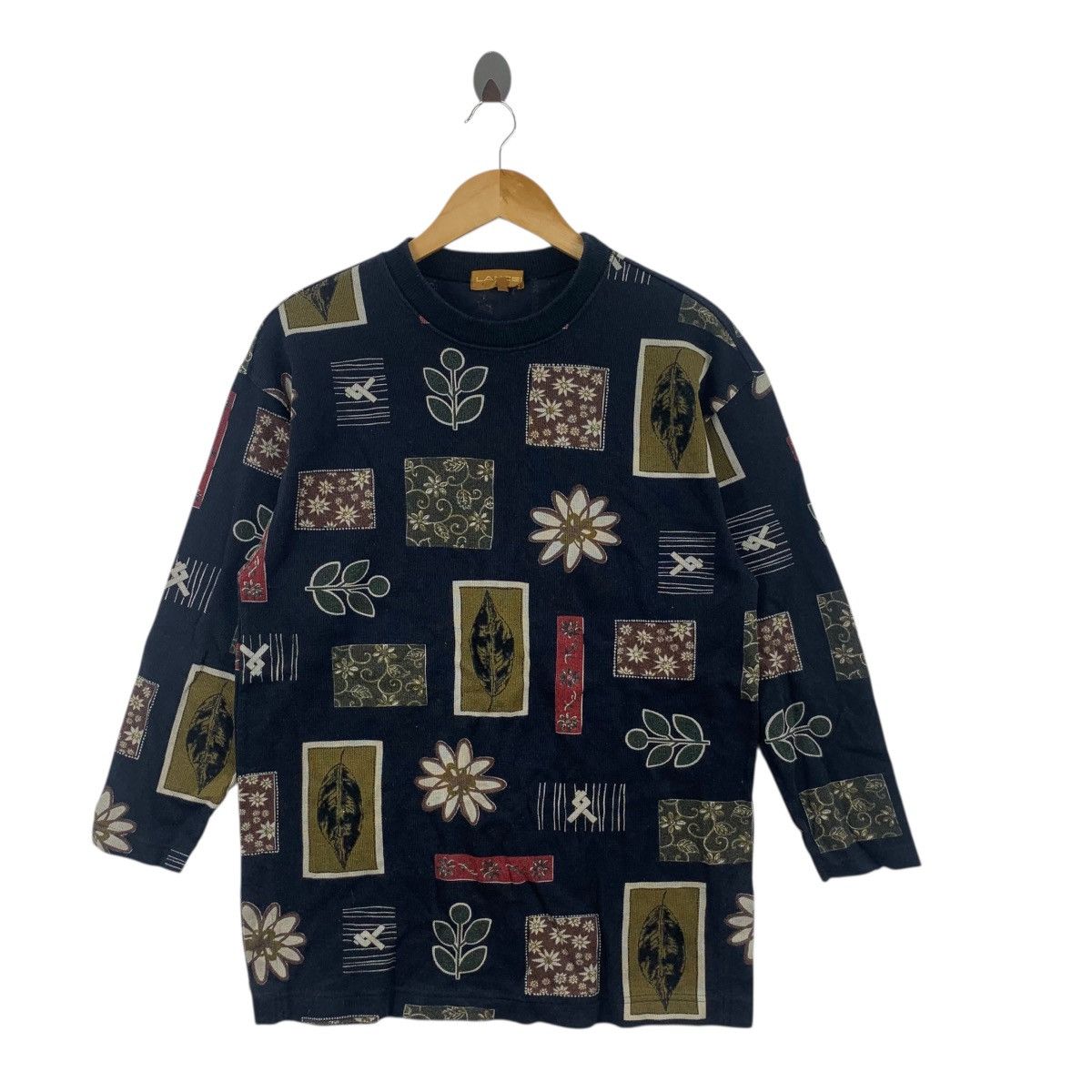 Lancel Vintage LANCEL PARIS FLORAL Leaves Art AOP Tee Shirt Top Size M / US 6-8 / IT 42-44 - 3 Thumbnail
