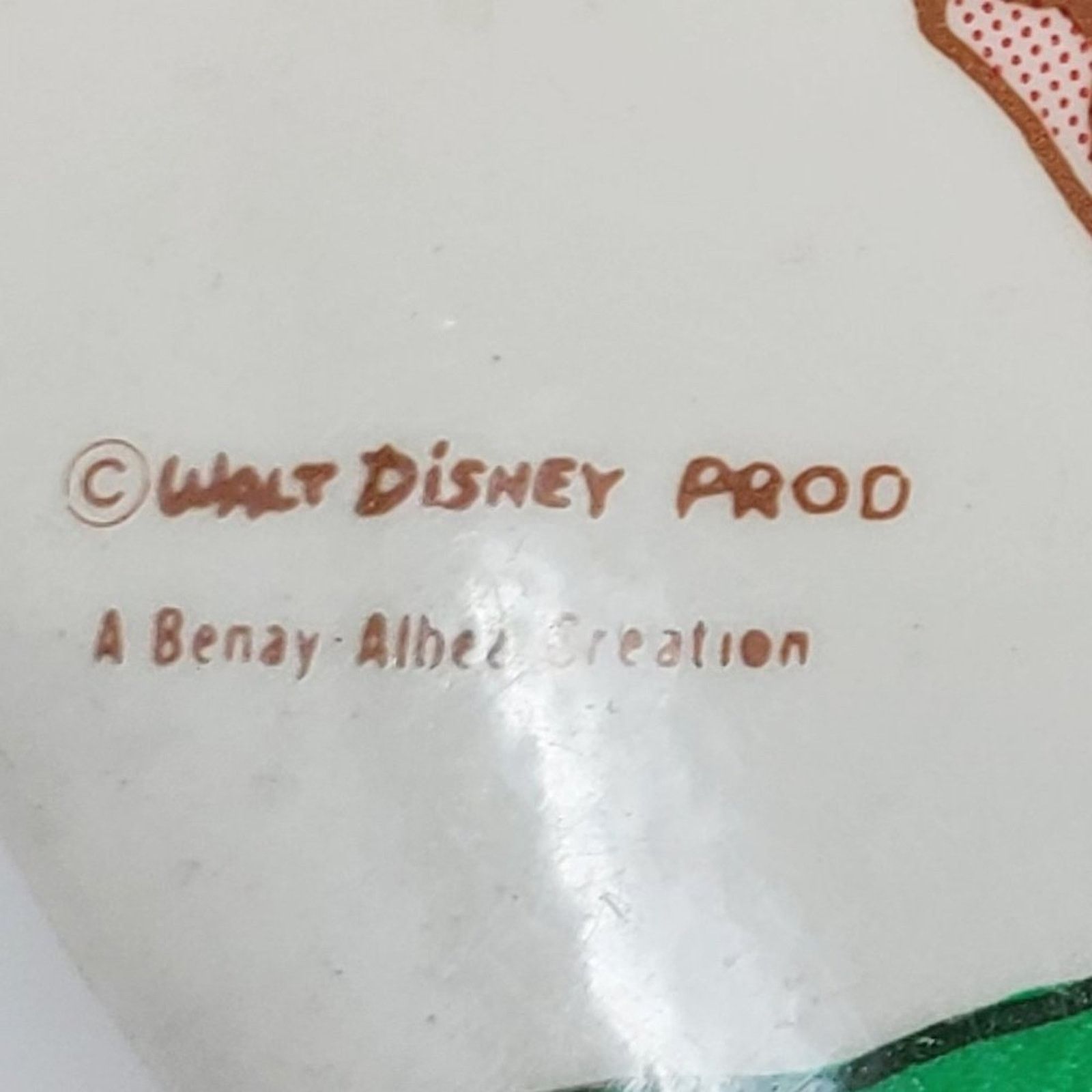 Disney Vintage Walt Disney Productions Peter Pan Large Round Button Size ONE SIZE - 4 Thumbnail