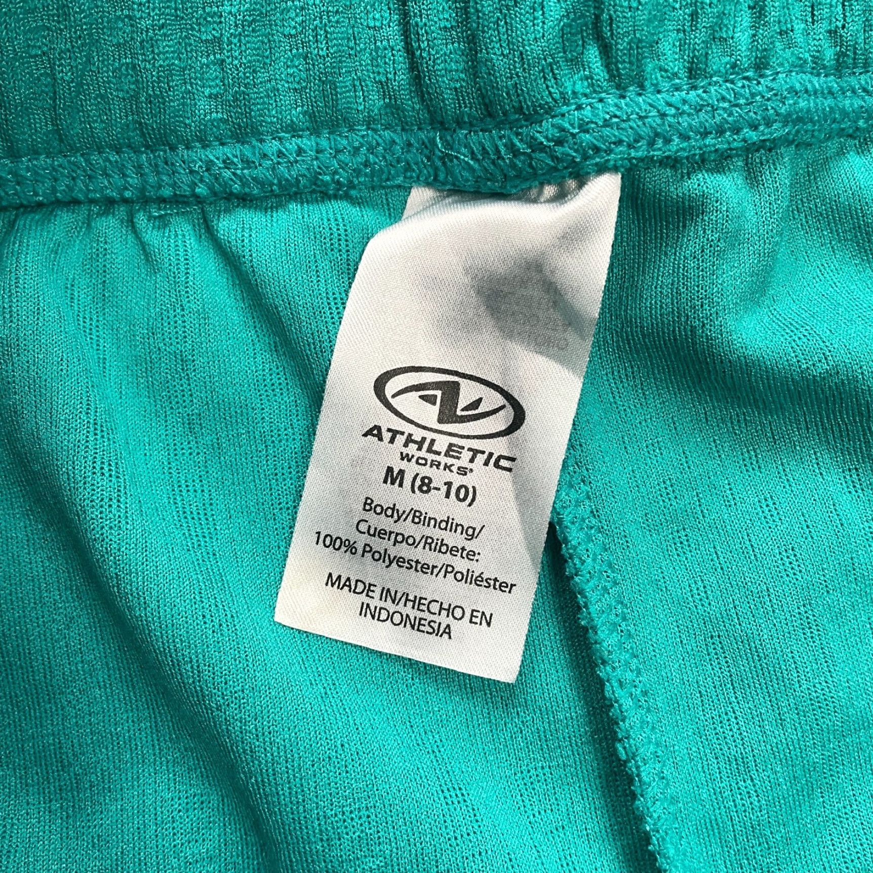 Athletic Works Athletic Works Active Shorts Womens Medium Green Elastic Waist Running Gym 32x4 Size 32" / US 10 / IT 46 - 3 Thumbnail