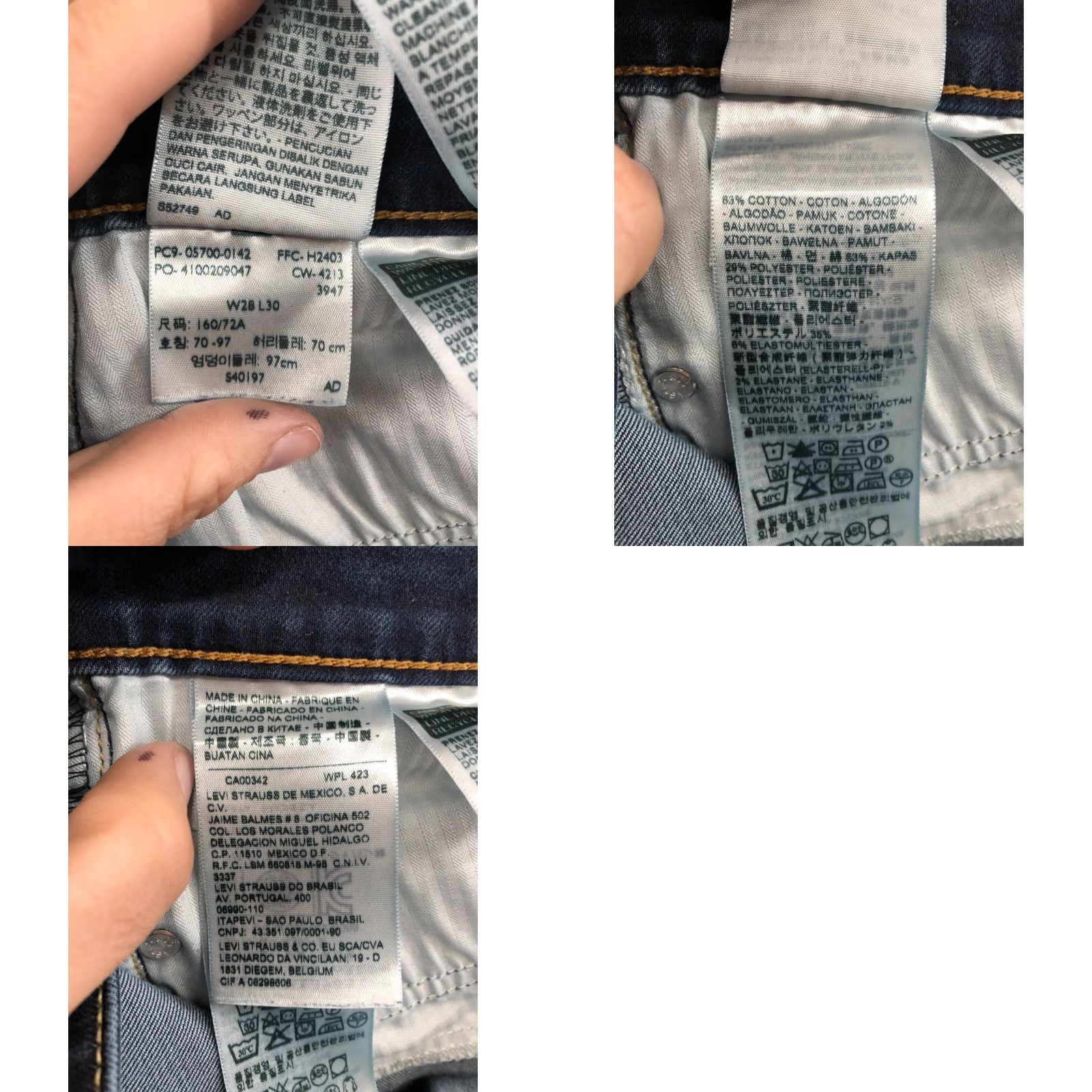Levi's Levi's Jeans 28 Womens Skinny Denim Dark Blue 5-Pocket Levi’s Demi Curve Regular Size 28" / US 6 / IT 42 - 9 Thumbnail