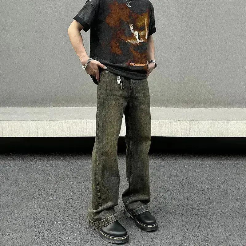 Japanese Brand Retro straight leg slightly flared washed jeans Size US 32 / EU 48 - 5 Thumbnail