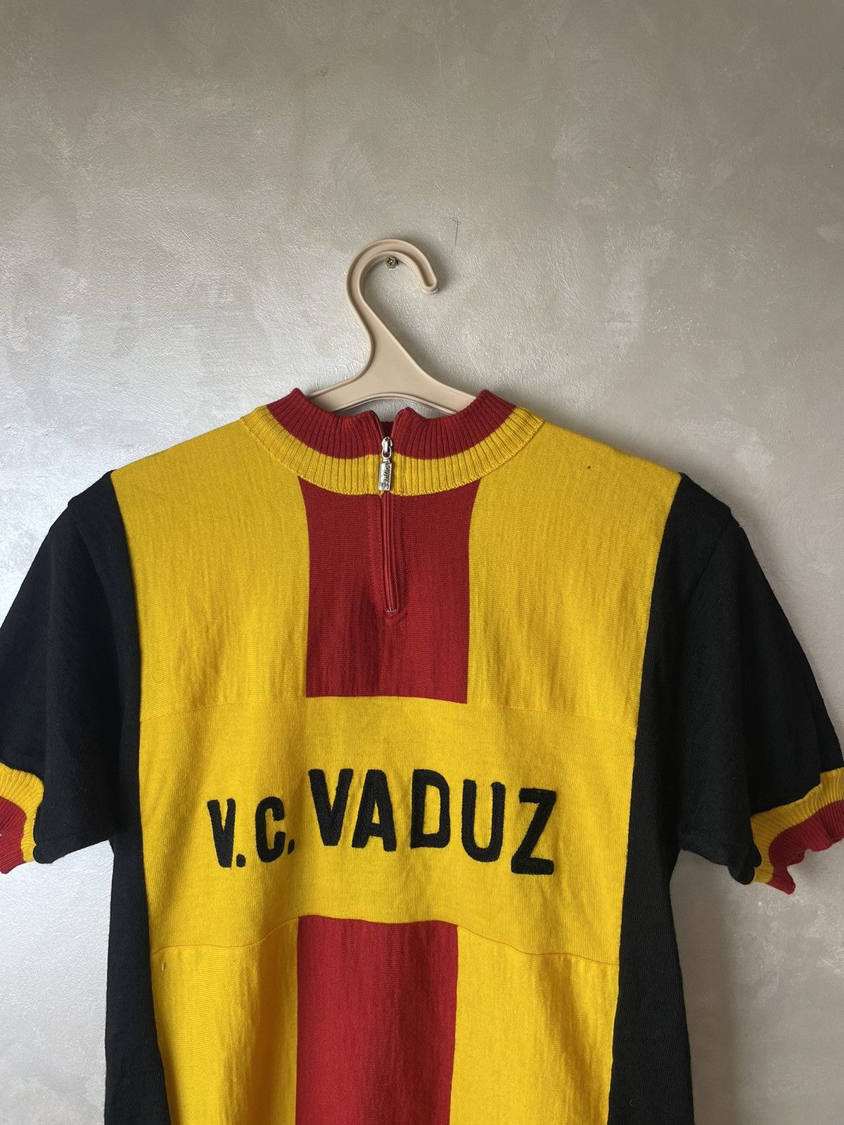 Vintage Vintage 70s Santini V.c. Vaduz Liechtenstein Cycling Jersey Size US L / EU 52-54 / 3 - 2 Thumbnail
