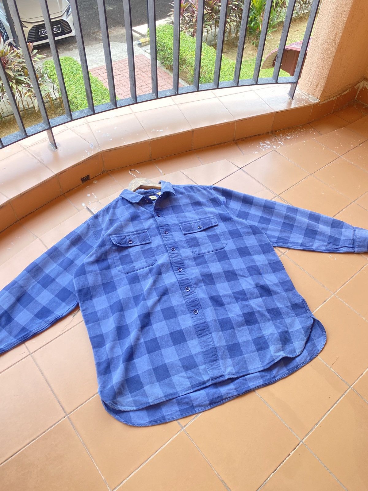 L.L. Bean Vintage L.L Bean 90s Chamois Shirt Button Ups Size US L / EU 52-54 / 3 - 7 Thumbnail