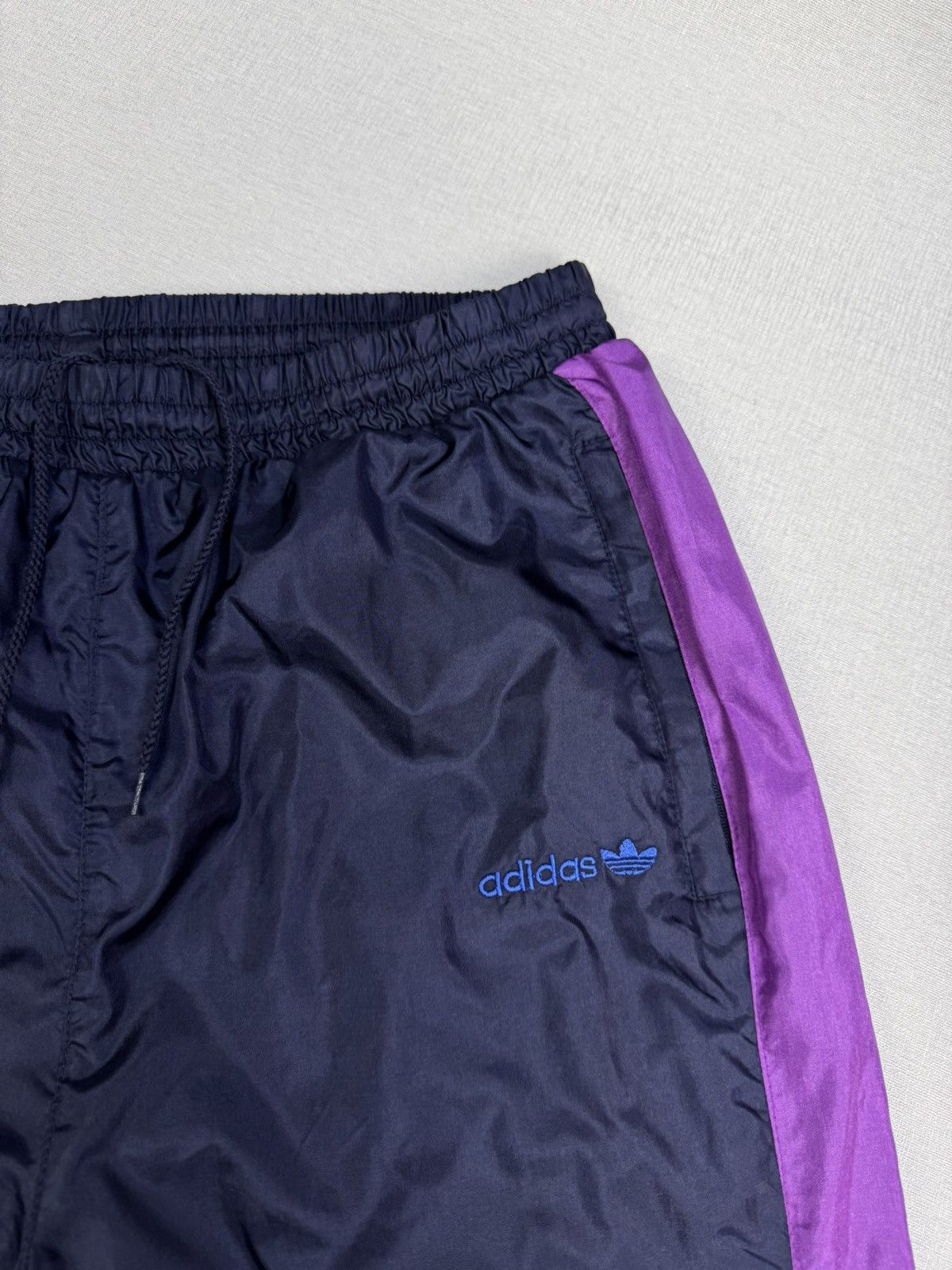 Adidas × Vintage Vintage Adidas Retro Track Nylon Pants Men’s size L Size US 34 / EU 50 - 3 Thumbnail
