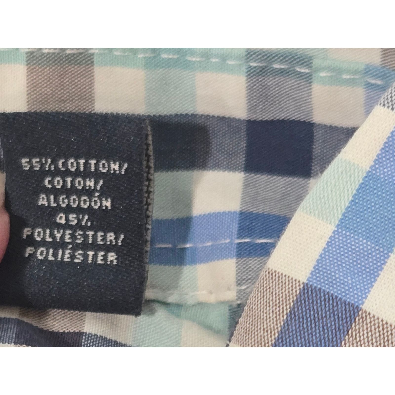 Arrow Arrow Blue Brown Plaid Button Up Men's Shirt XXL Size US XXL / EU 58 / 5 - 5 Thumbnail