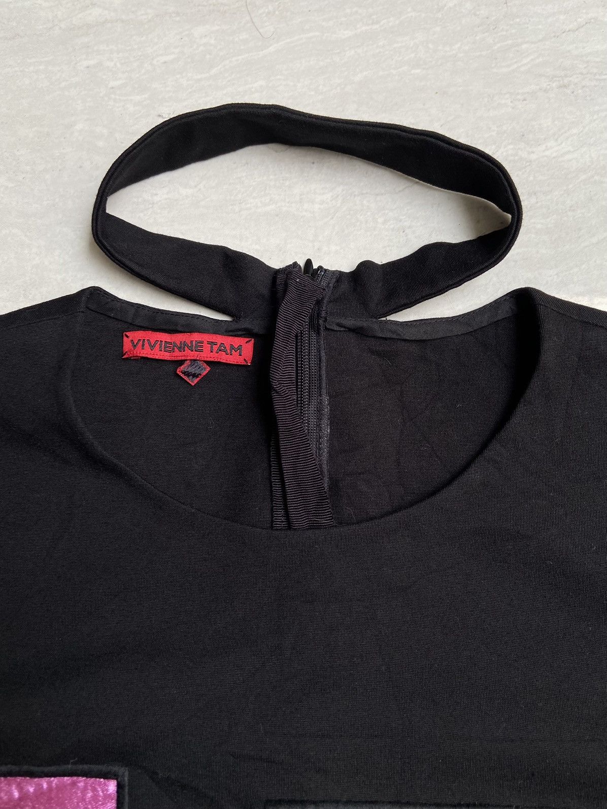 Vivienne Tam VIVIENNE TAM Black Motive Dress Size XS / US 0-2 / IT 36-38 - 5 Thumbnail