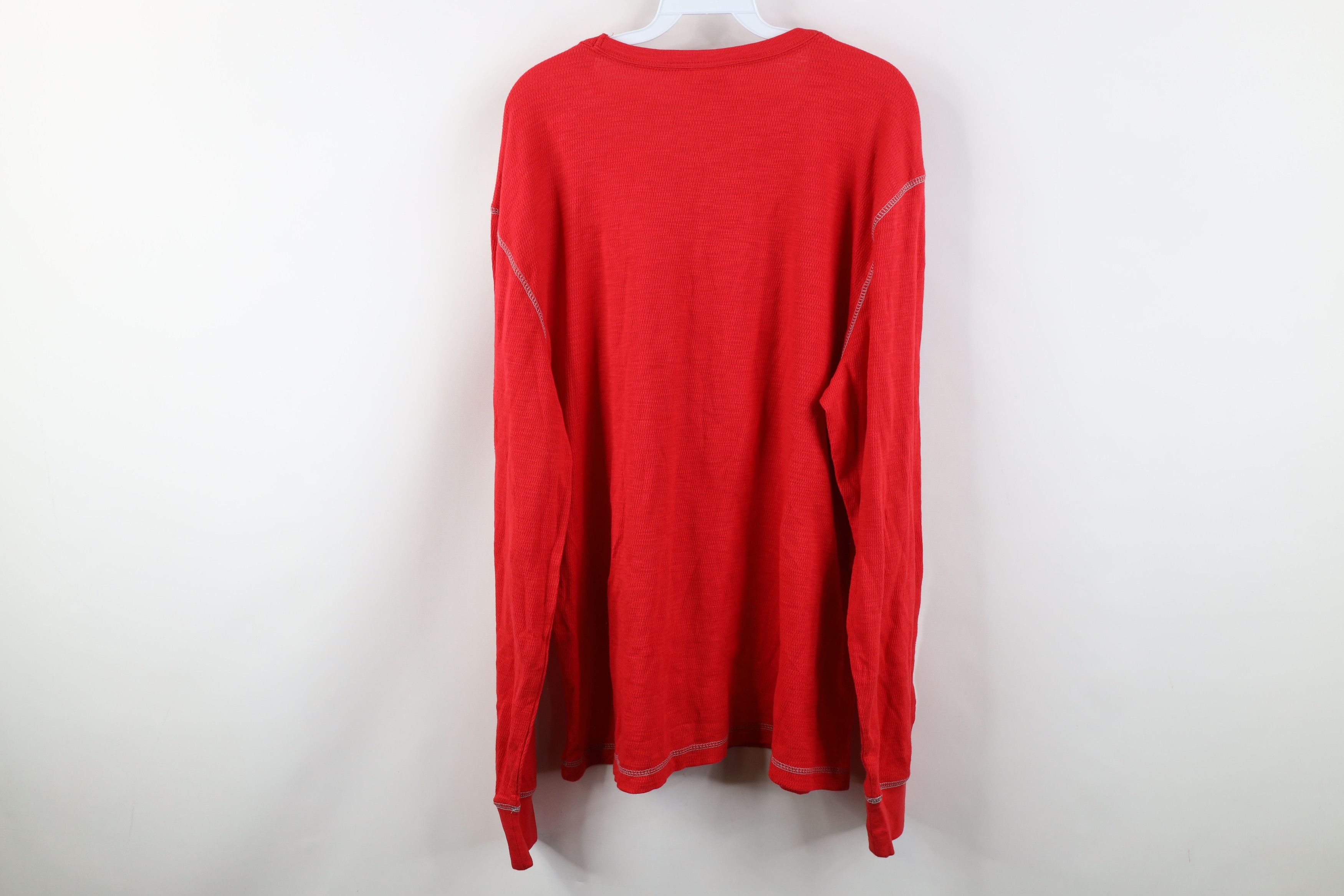 Vintage Deadstock Vintage Y2K Hockey Thermal Waffle Knit T-Shirt Size US XL / EU 56 / 4 - 13 Thumbnail