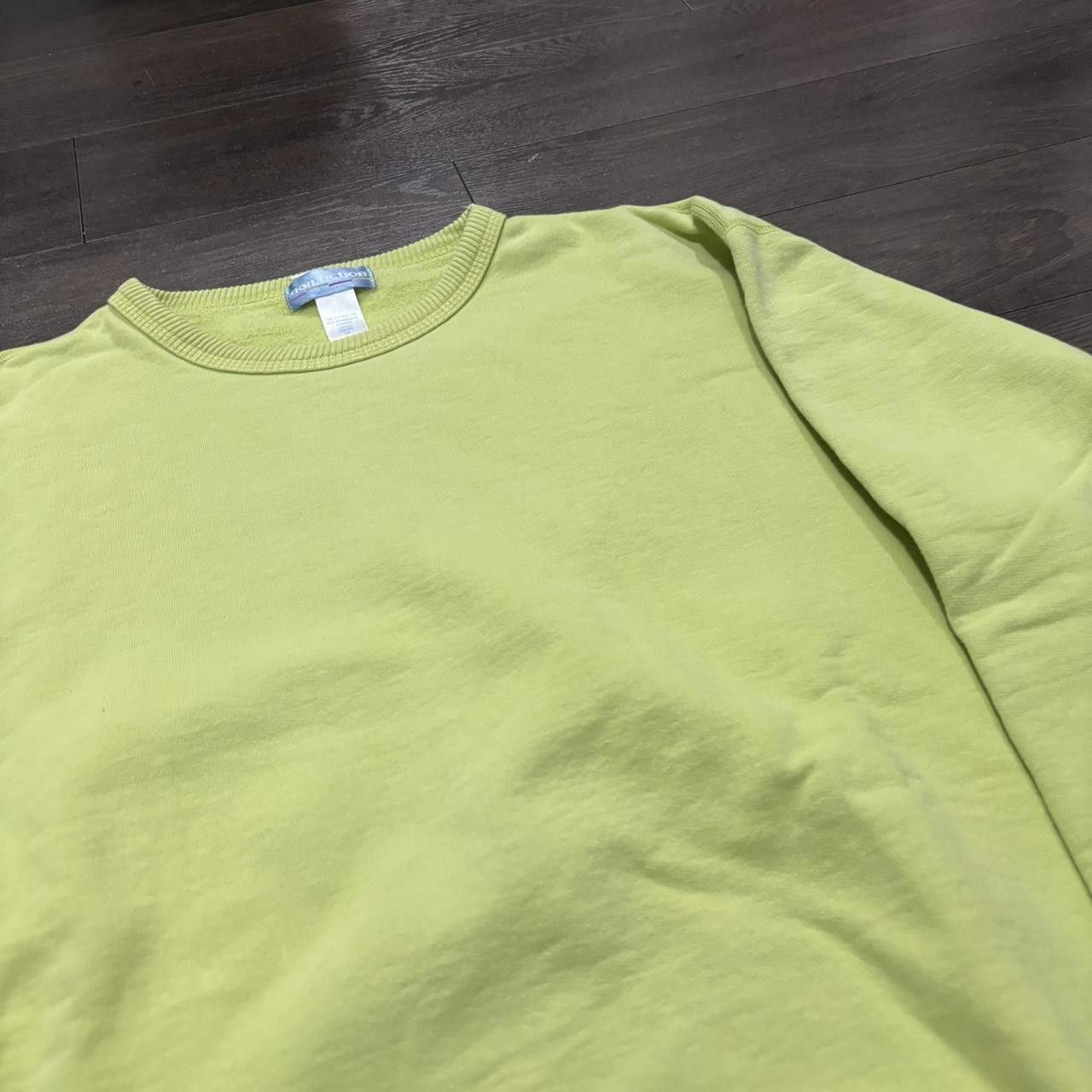 Designer vintage non fiction lime green blank crewneck sweatshirt Size US M / EU 48-50 / 2 - 1 Thumbnail