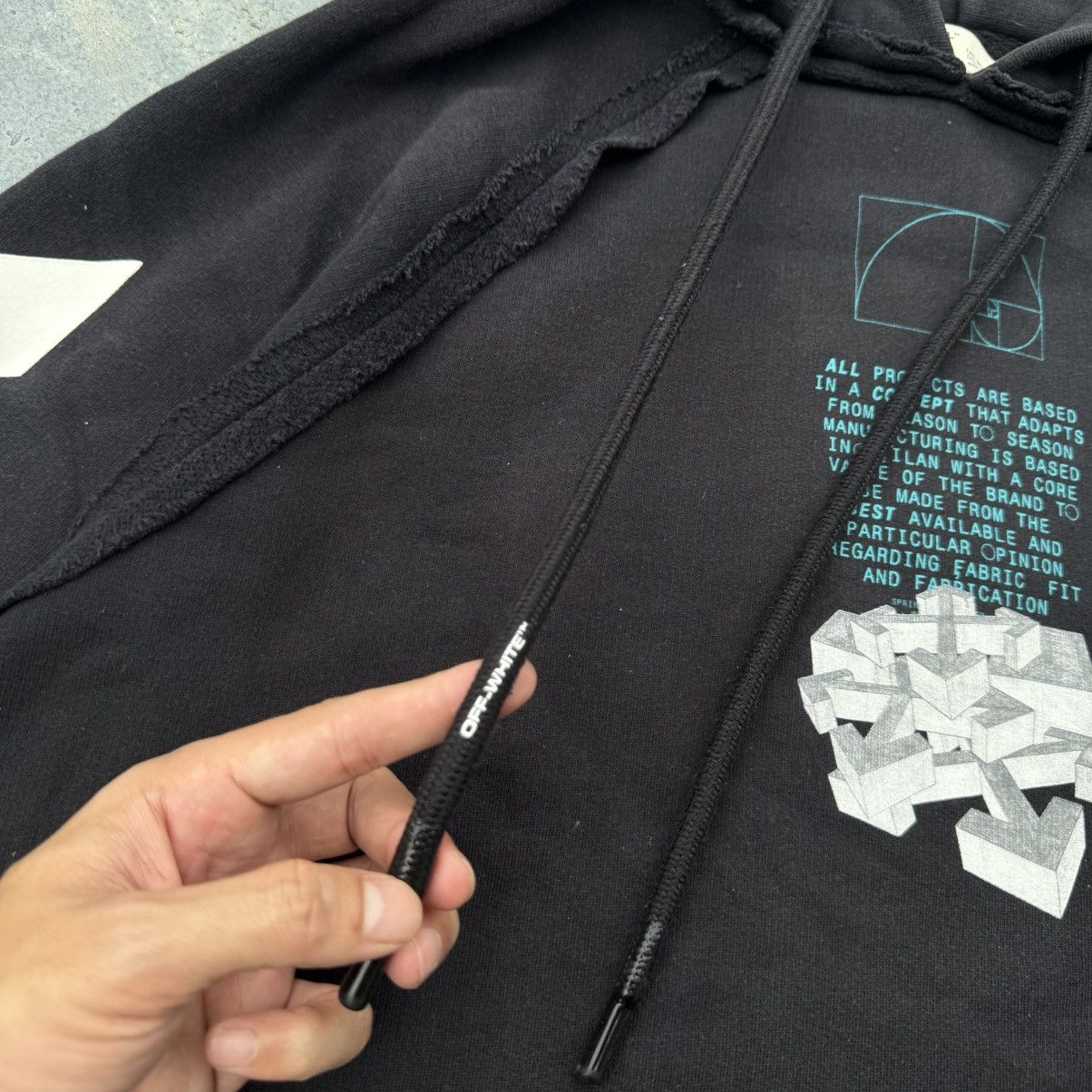 Off-White Off White X Virgil Abloh Black Dripping Arrow Hoodie Size US XS / EU 42 / 0 - 12 Thumbnail