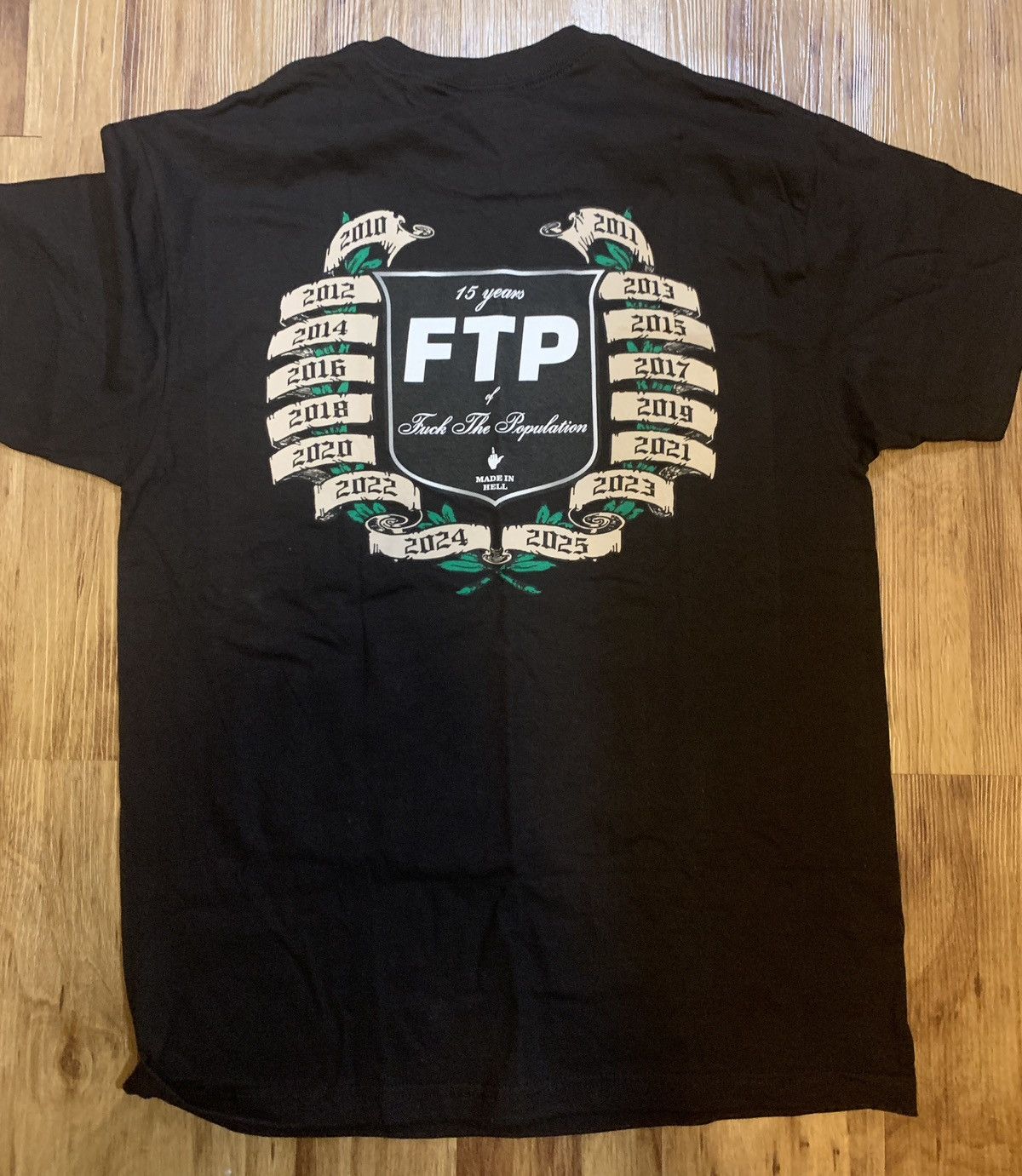 Fuck The Population 15 Year Anniversary FTP Shirt Size US L / EU 52-54 / 3 - 3 Thumbnail